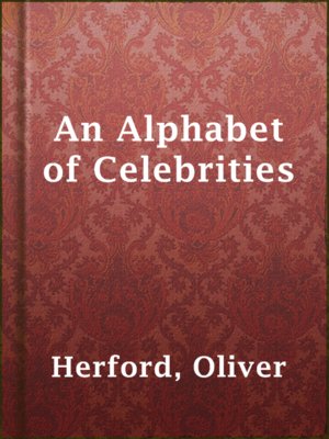 An Alphabet of Celebrities - ebook